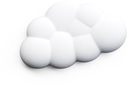 1 Stücke Cloud Maus Handballenauflage, Niedliche Maus Handgelenkauflage, Maus Handgelenkauflage, Handballenauflage, Rutschfeste Maus Handgelenkauflage, für Desktop Laptop Computer Büro (Weiß)