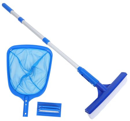 COOPHYA Reinigung Pool Pool-reinigungsset Poolnetze Zur Reinigung Aufblasbarer Pool Vakuum Poolreinigungsset Pool Reinigungsset Skimmernetz Zur Poolreinigung Netzstange Für Schwimmbecken Nylon Blue