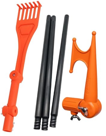 FytStycale Limpiador de Canalones con Gancho para Pértiga, Ideal para Hojas Y Residuos