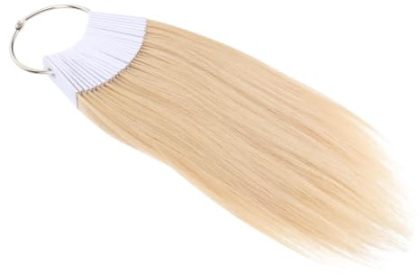 Campione Colore Chioma 30 Pezzi in Chioma Umani, Anello PVC Bianco | Prodotti per Chioma Colorati, Colore dei Chioma, di Ciocche Chioma da Colorare, Colore per Testare