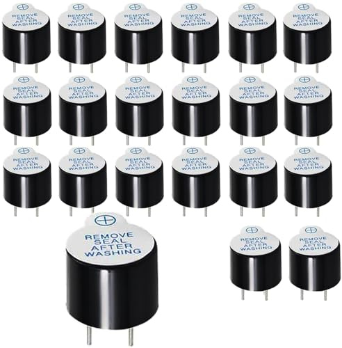 RUNCCI-YUN 20 Piezas DC 5V zumbadores Activos Arduino Zumbador, Sonido Continuo para Arduino Raspberry Pi