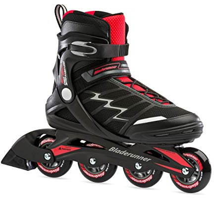 Bladerunner by Rollerblade Advantage Pro XT Men's Adult Fitness Inline Skate, Black and Red, Inline Skates , 8