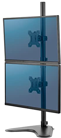 Fellowes Bras Porte-Écran Double Vertical Sur Pied Professional Series Jusqu'à 32 Double Empilement