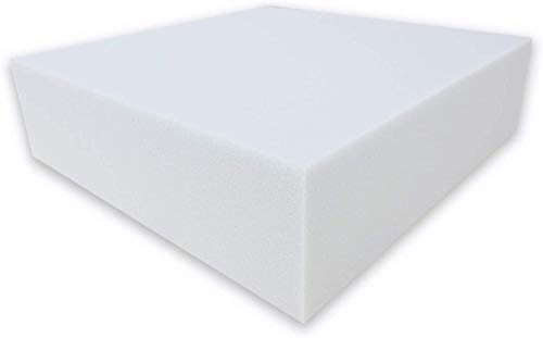 Dibapur ® White: Ortopedisk kallskummadrass/akustiskt skum – H2 – utan överdrag – tillverkad i Tyskland (120 x 200 x 10 cm)