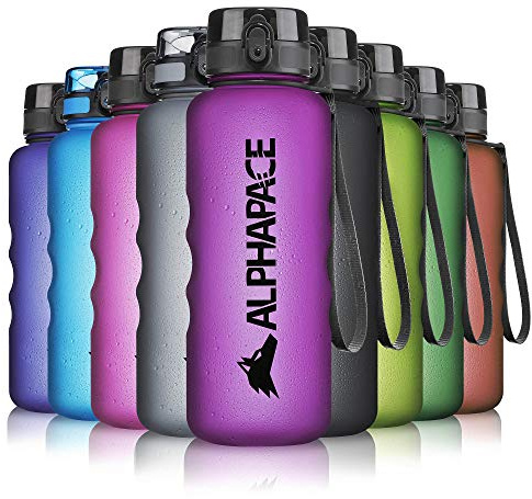 ALPHAPACE Trinkflasche 350ml/500ml/650ml/1.000ml/1.500ml, auslaufsichere Wasserflasche, BPA-freie Flasche für Sport, Fahrrad & Outdooraktivitäten, Sportflasche mit Fruchteinsatz