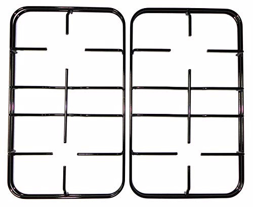 Nardi Kit 2 griglie in ferro smaltato nero 408 x 245 mm. altezza 40 mm. per cucina piano cottura 4 fuochi a gas - P3659/KIT