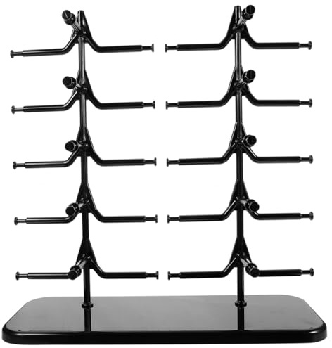 TOPBATHY Brillenhalter SonnenbrillenstäNder FüR 10 Brillen, Abnehmbarer Brillenorganizer Aus Abs, Platzsparender Brillenaufbewahrung FüR Schreibtisch Oder GeschäFt