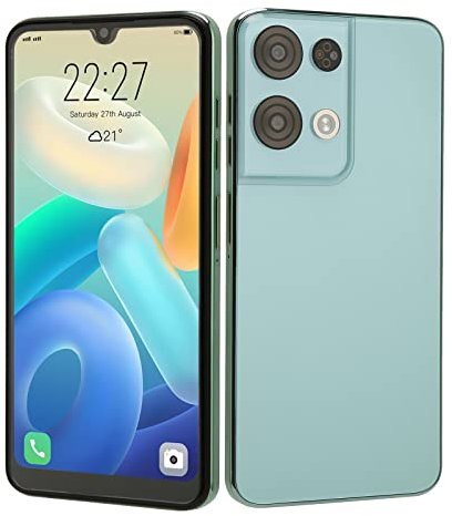 Teléfono Inteligente Desbloqueado 4GB RAM 64GB ROM, Teléfono Móvil 5GWiFi Dual SIM, Pantalla de Gota de Agua HD de 6,0 Pulgadas, Teléfono Móvil Android 12, 8MP Frontal 16MP Trasero