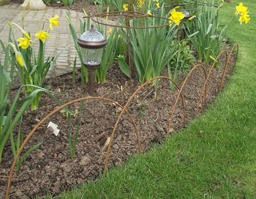 Plant Supports (UK) Ltd Rustic Iron Edging Hoop pack of 5 37cm high A0120