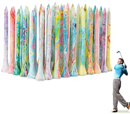 Bvizyelck Professionelle Golf-Tees, Bunte Golf-Tees | 50 Stück -Golf-Tees zum Üben - Golf-Übungsgerät für Golfberufe, Enthusiasten und Anfänger