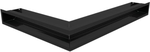 Grille de cheminée d'angle Air SF - Noir - 76,6 x 54,7 x 9 cm KRATKI