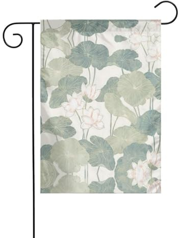 Bandiera da giardino con giglio nero, 30,5 x 45,7 cm, piccola bandiera da giardino per esterni, bandiera primaverile da giardino per decorazione esterna