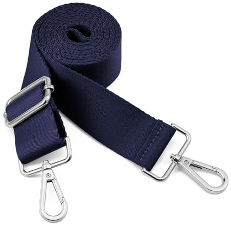 QIUTIMIY Schultergurt, verstellbarer, dicker, weicher, universeller, rutschfester Ersatz-Komfortgurt mit Metall-Drehhaken für Umhängetasche/Messenger-Tasche