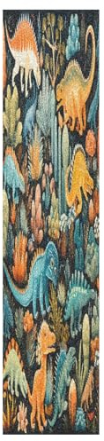 KAAVIYO Bunte Dinosaurierblume Skateboard Griptape Rutschfest Selbstklebend Longboard Griptapes Aufkleber Griffband 9x33in,44x10in(1pcs)