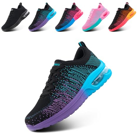 Hitmars Basket Femme Chaussures de Sport Running Sneakers Légères Confortable Respirant pour Fitness Gym Jogging