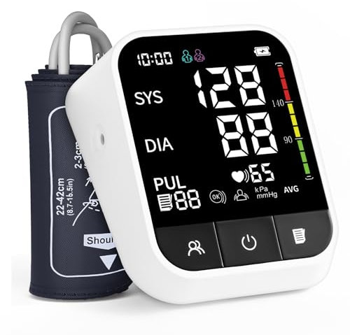JOPHY Blood Pressure Monitors – Large Cuff Blood Pressure Machine, LED Backlight Display Heart Rate Detection 2x99 Records Blood Pressure Monitor,Cuff 22-42cm