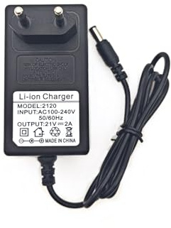 JZK 21V 2A 42W Alimentation Chargeur de Remplacement AC à DC avec câble de Charge et Voyant Lumineux
