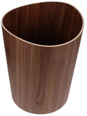 FONDOTIN Cubo de Basura de Madera Doméstico Diseño Japonés Respetuoso Medio para Cocina 1