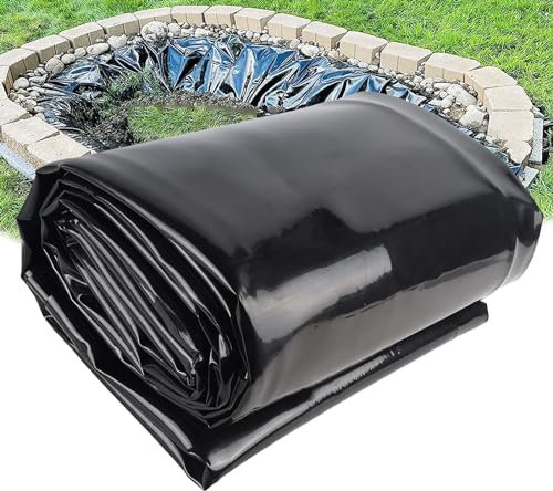 Durable HDPE Membrane for Garden Pools Flexible Prefabricated Liner for Outdoor Fish Ponds Longlasting Landscape Protection – 5m x 5m Color: 20S