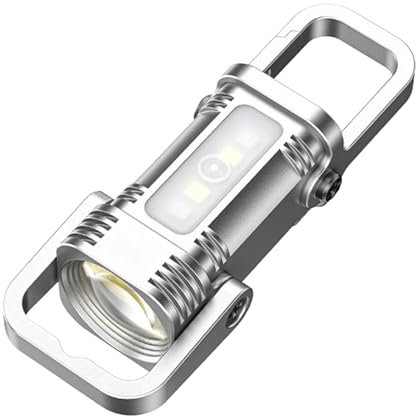 Uppladdningsbar ficklampa – USB-C uppladdningsbar camping | USB C LED nyckelring ficklampa | lätt ficka nyckelring ficklampa | sporttillbehör för brådskande natt arbete Ki sjuksköterska handväska bil