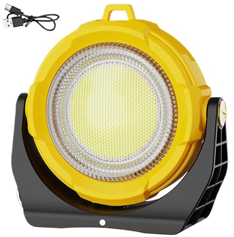 Lampe de Travail Rechargeable - Torches Magnétiques Pour Mécanique | Éclairage LED Solaire Étanche Lumineuse avec Plusieurs Modes pour Atelier Camping Chantier Pêche Lecture Automobile Garage Voiture