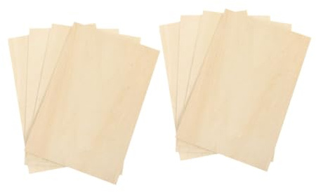 Operitacx 8 Pièces Bois à Peindre Naturelles Planches de Bois Brutes pour Loisirs Créatifs pour Projets de Décoration Intérieure Bricolage