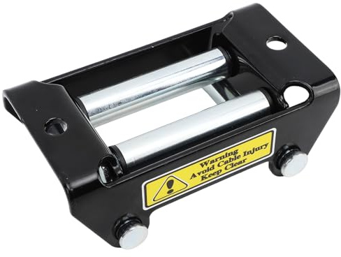 Bamjour Winch Roller Fairlead Guide, 2000LB Load Capacity for Synthetic Rope, ATV/UTV Accessories Improve Efficiency and Durability