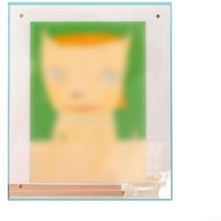 Schwebender Bilderrahmen aus transparentem Acryl für die Wandhalterung mit magnetischem Schraubverschluss, geeignet für Fotos, Poster und Dokumente in modernen Umgebungen (Grün, 17,7 x 22,8 cm)