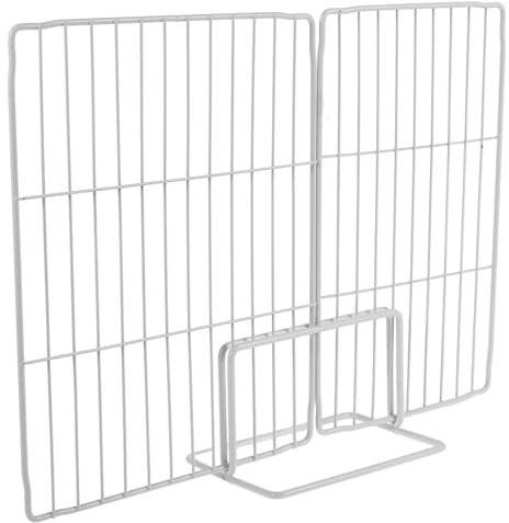 CONGARTENO Separadores para Congelador de Hierro Blanco, Partición de Congelador para Clasificar Alimentos, Rejilla Ventilada para Supermercados y Hogar