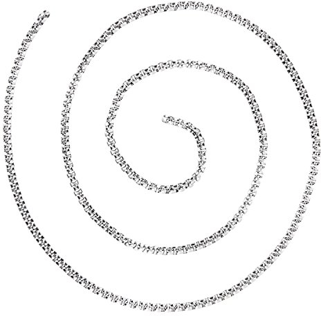AURORIS - Gliederkette aus Edelstahl ohne Verschluss Breite 2,5 mm Meterware - Länge 3 m