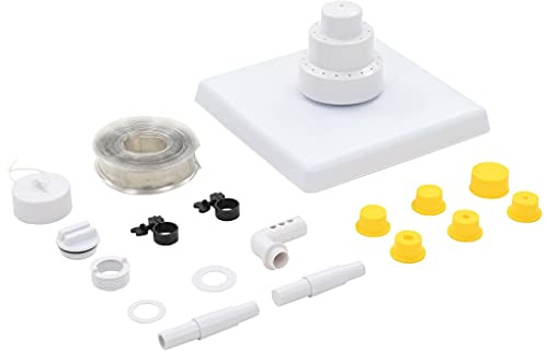 vidaXL Fuente Griega para Piscina 13 Piezas Blanca