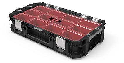 Keter 240051 Connect Organizer Werkzeugkasten, Schwarz/Rot, 54 x 30,2 x 11,4 cm