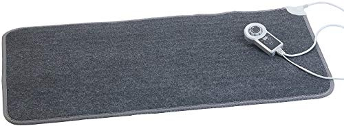 infactory Heizteppich Badezimmer: Beheizbare Fußboden-Matte, Vliesstoff, 105x55cm, 60 °C, 155 W (Fußbodenmatte, Heizteppich Wohnwagen, Matratzenauflage)