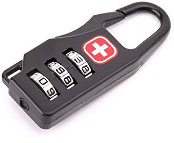 Faguo Swiss Cross Symbol Combinazione con codice di Sicurezza Mini Lucchetto Bagaglio Blocco Numero di Viaggio