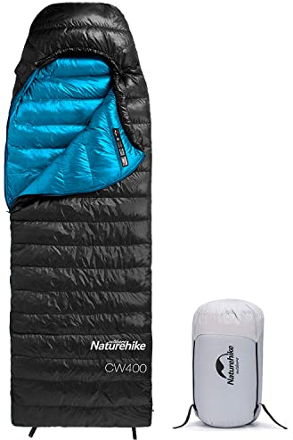 Naturehike Daunenschlafsack,Ultraleichte Tragbare Kompackte Daunen Schlafsack 4 Jahreszeiten für Erwachsene und Kinder Outdoor Camping Wandern Reisen mit Kompressionssack