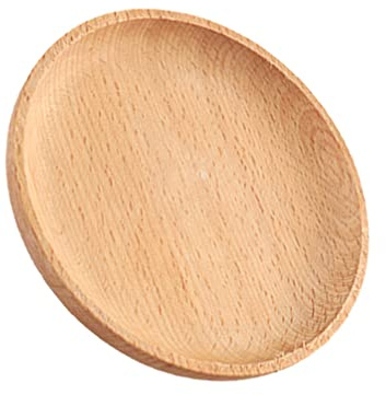TOPBATHY Vielseitiger oder Dekotablett 12cm Dessertteller mit Glatter Oberfläche in Beige als Teller für Süßigkeiten im Entspannten Ambiente
