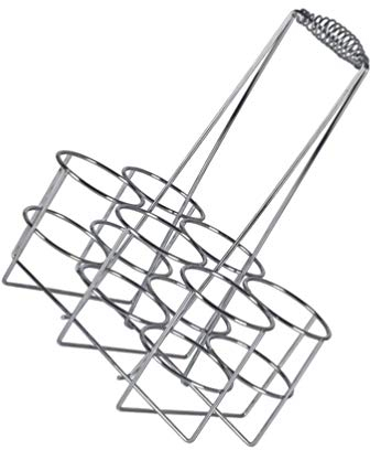 HEMOTON Panier à bouteilles en métal - Porte-bouteilles - Panier à bouteilles de lait - Support pour 6 bouteilles de vin - Porte-bouteilles de vin - Porte-verres à bière pour Zuhuase - Décoration de