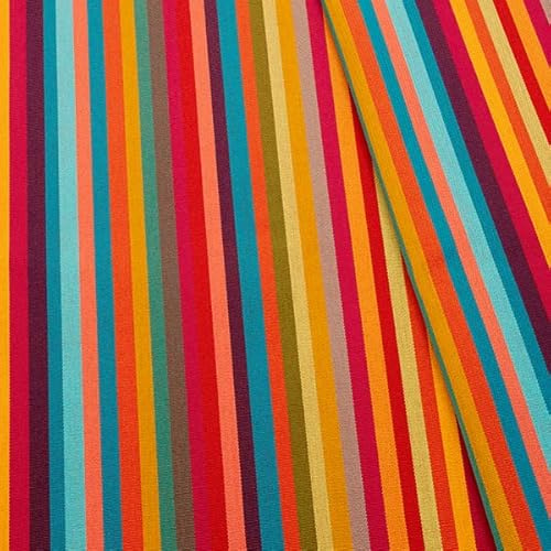 Stoffkontor Outdoorstoff Streifen Mix - Meterware, Farbe Multicolor 1 - Öko-Tex Standard 100 - zum Nähen von Tischdecken, Sonnenschutz, Gartenmöbeln, Auflagen, Kissen UVM.
