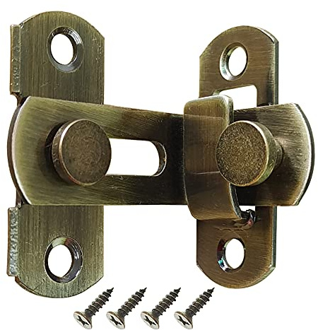 KAFENDA Serrure de porte de grange Loquet de porte à angle droit à 90 degrés Serrures et loquets de porte coulissante