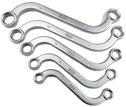 Autojack S Type Spanner Set Double Ring Box End Shape Metric 5 Piece