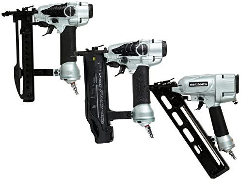 Metabo HPT 3-Piece Pneumatic Combo Kit | Includes NT50AE2 Brad Nailer + NT65MA4 Finish Nailer + N3804AB3 Stapler | KITNT506538M, Blue