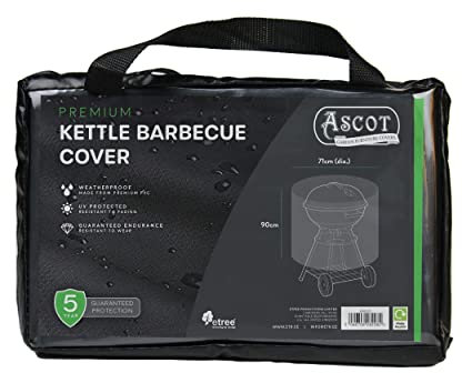 Ascot Premium Kettle Barbecue Cover - 71 (Dia.) X 90 (H) cm Deep Black