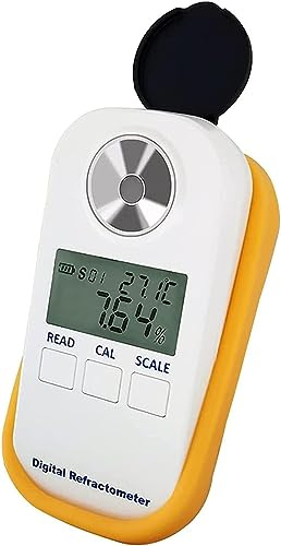 HDCCDM Réfractomètre Électronique De Voiture, Réfractomètre Numérique LED Portatif, pour Mesurer Le Point De Congélation De L'antigel Automobile À L'éthylène Glycol Et Au Propylène Glycol