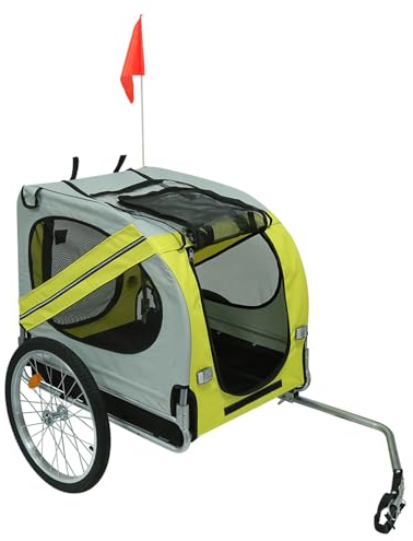 MUL-BOUTIQUE Transportwagen für Hunde, Fahrräder, Hunde, faltbar, atmungsaktiv, für den Innen- und Außenbereich geeignet