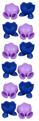 Alipis 12pièces Coquetiers Silicone Résistants à Haute Température Supports pour Œufs Coque Ustensiles De Cuisine Aléatoires