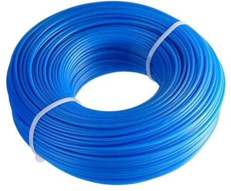 AMEEDA Filo per Tagliabordi Decespugliatori Filo di Ricambio for tagliaerba, Filo da 1,6 mm x 100 m, for decespugliatori da Giardino, decespugliatore Elettrico, Cavo in Nylon, Corda Rotonda.