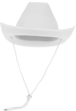 Alasum Weißer Filz Cowboyhut Für Frauen Mit Verstellbarem Nackenband Cowgirl Party Hut Unisex Hut Für Western-feeling