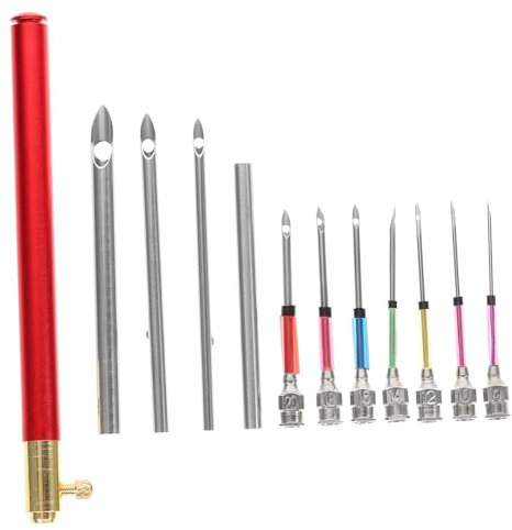COHEALI Embroidery Stitching Craft Tool Kit Complete Punch Needle Kit 9-50 Punch Needles for Embroidery and Cross Stitching
