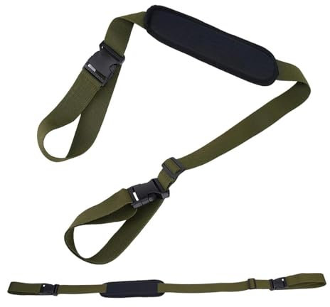 CHSEROK Tracolla Monopattino 2 Pezzi Monopattino Tracolla Regolabile Pieghevole, Antiscivolo Cinghia Trasporto Monopattino, Cinghie per Sedia da Spiaggia per Scooter Verde Militare