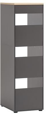 Schildmeyer Mehrzweckschrank Wäscheschrank Solea 702006, anthrazit, 45,1 x 60 x 154,7 cm